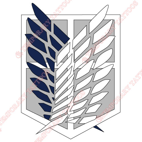 Attack on titan Customize Temporary Tattoos Stickers NO.499